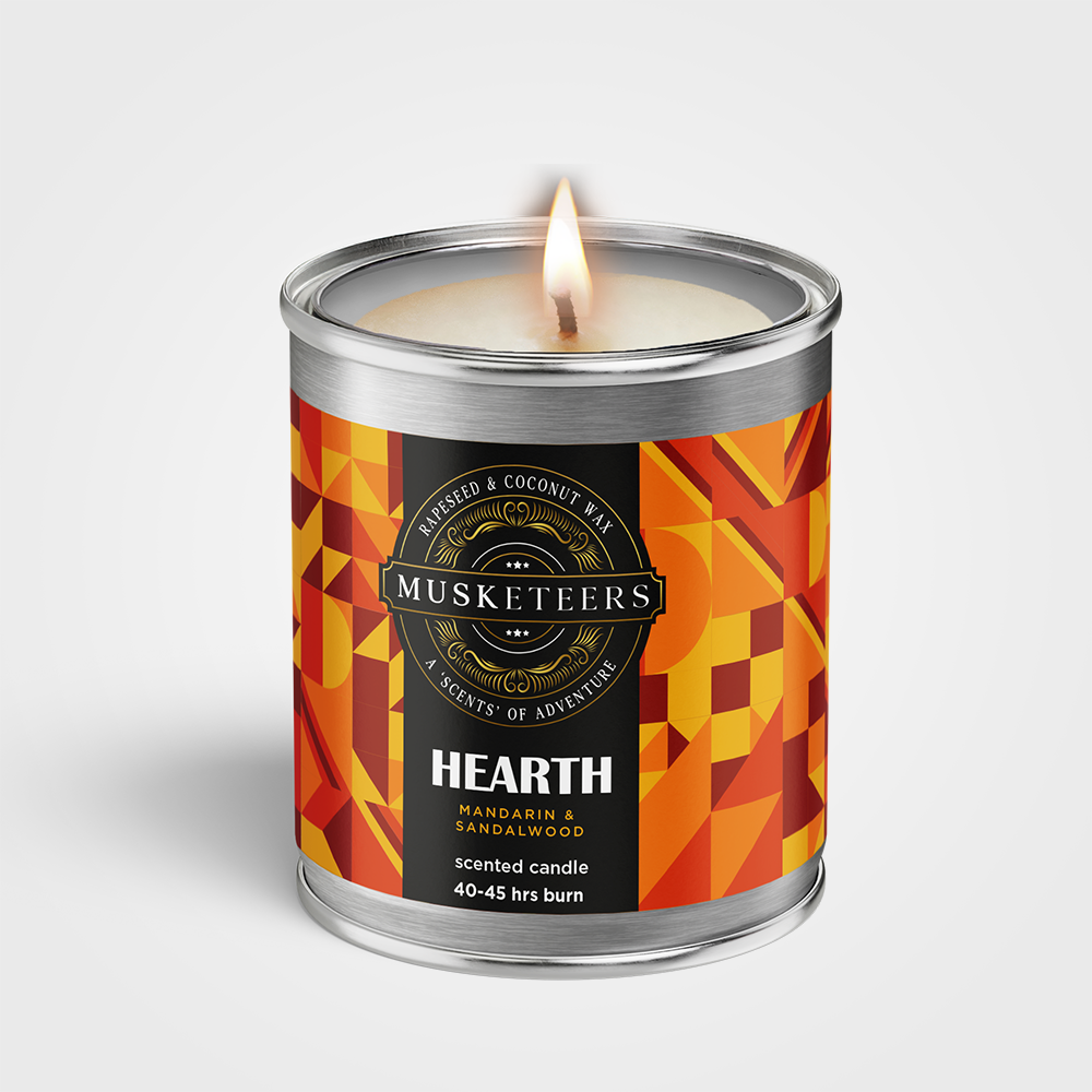 Hearth - Sandalwood Candle UK – Mandarin & Sandalwood Masculine Candle